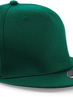 Beechfield B 610 5 panelová Snapback kšiltovka 53.0610 bottle green