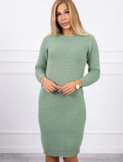 Svetr Šaty pruhované tmavě mátové