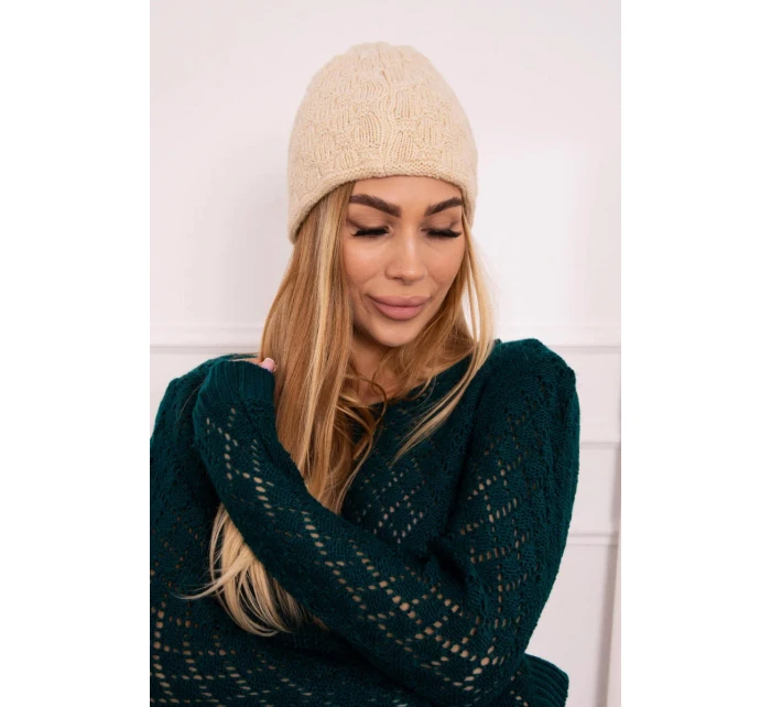 Čepice Agata K222 světle béžová