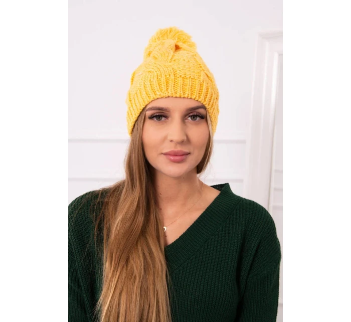 fleecová čepice žlutá model 18750937 - K-Fashion