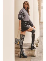 Kožené Koky  Na Sloupku Černé model 21633229 - Boto