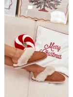 Dámské pantofle s kožíškem Camel model 21772648 - Boto Dámské pantofle s kožíškem Camel model 21772648 - Boto