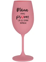 SE  růžová sklenice na víno 350 ml model 21859177 - Giftela