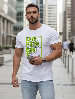 Koszulka męska casual z nadrukiem biała model 22144388 - FashionStreet