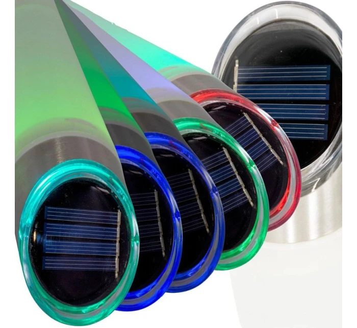 LAMPA SOLARA 4LED 2 BARVY 32,5CM