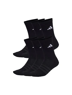 Adidas Cushioned Crew 6 párů ponožek černé KE5499