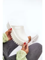 Dámské Žabky Na Masivní Podrážce Big Star NN274015 Bílé