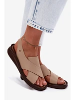 Kožené dámské sandály model 22122918 - Zazoo