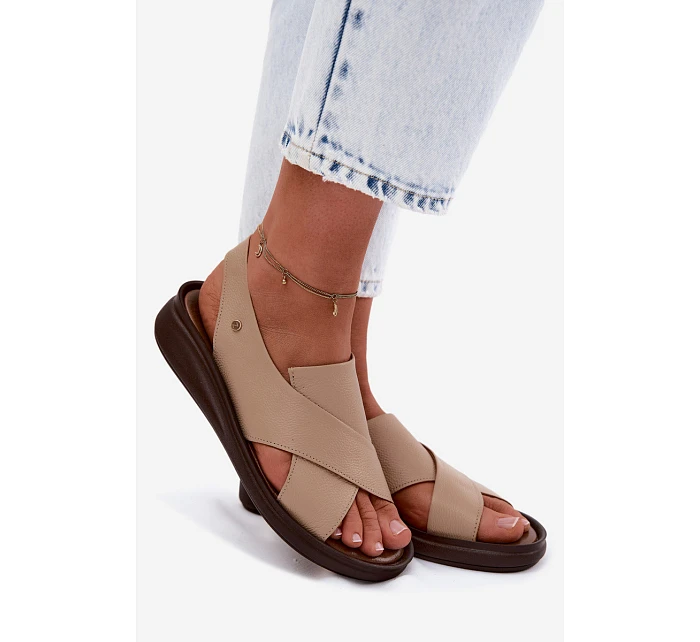 Kožené dámské sandály model 22122918 - Zazoo