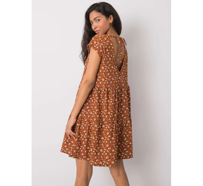 Šaty D50051Z30268 světle hnědé