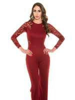 Sexy Koucla long sleeve overall with lace