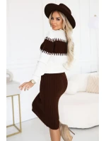 Dvoudílný svetr s sukní model 21402430 - numoco basic