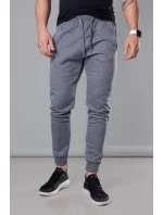 Tmavě šedé pánské teplákové kalhoty model 18347798 - J.STYLE Tmavě šedé pánské teplákové kalhoty model 18347798 - J.STYLE