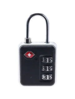 KOMBINOVANÝ VISACÍ ZÁMEK PRO KUFR NA TAŠKY PROWORLD ČERNÝ