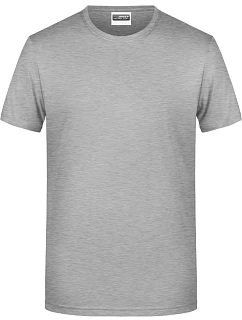 Daiber 8008 Pánské tričko z bio bavlny 02.8008 grey heather