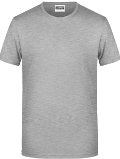 8008 Pánské tričko z bio bavlny model 22437918 grey heather - Daiber