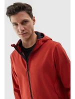 Pánská softshellová bunda s kapucí červená model 21678488 - 4F