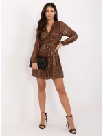 Sukienka MI SK model 21730823 brązowy - FPrice