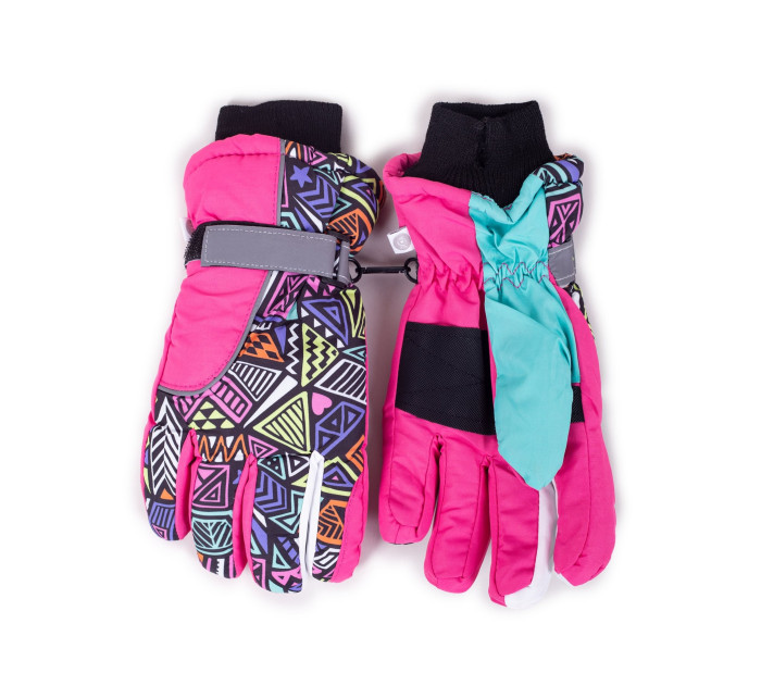 Dětské zimní lyžařské rukavice Yoclub REN-0247G-A150 Multicolour