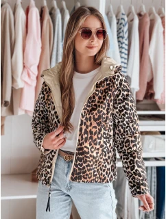 Dámská oboustranná přechodná bunda ZIBERKA béžová FashionStreet TY4869