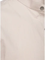 Pánská béžová košile s krátkým rukávem Dstreet model 21989613 - FashionStreet