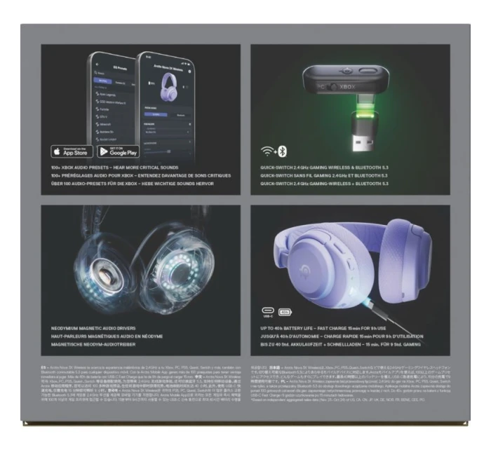 Nova 3X Bezdrátová sluchátka pro model 21716731 - Steelseries