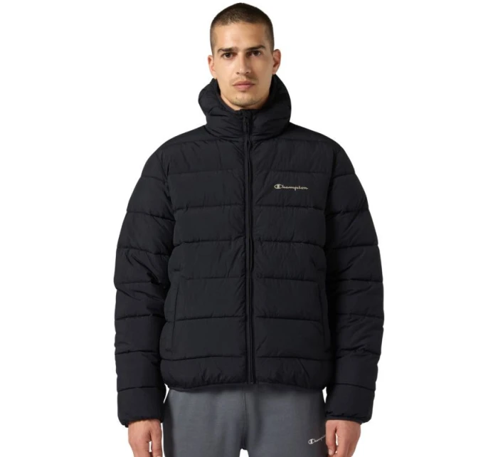 Pánská bunda s kapucí černá model 21813684 KK001 pánské - CHAMPION Pánská bunda s kapucí černá model 21813684 KK001 pánské - CHAMPION