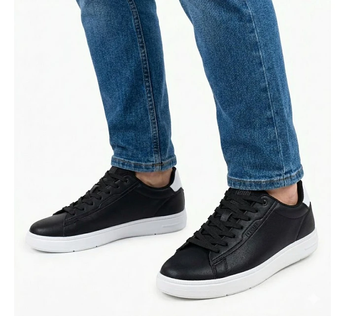 Pánské sportovní polobotky z eko kůže černé model 22060644 - Big Star Pánské sportovní polobotky z eko kůže černé model 22060644 - Big Star