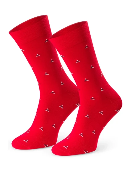 Steven 056 vzorovaný oblek barva:červená - Santa čepice Steven 056 vzorovaný oblek barva:červená - Santa čepice