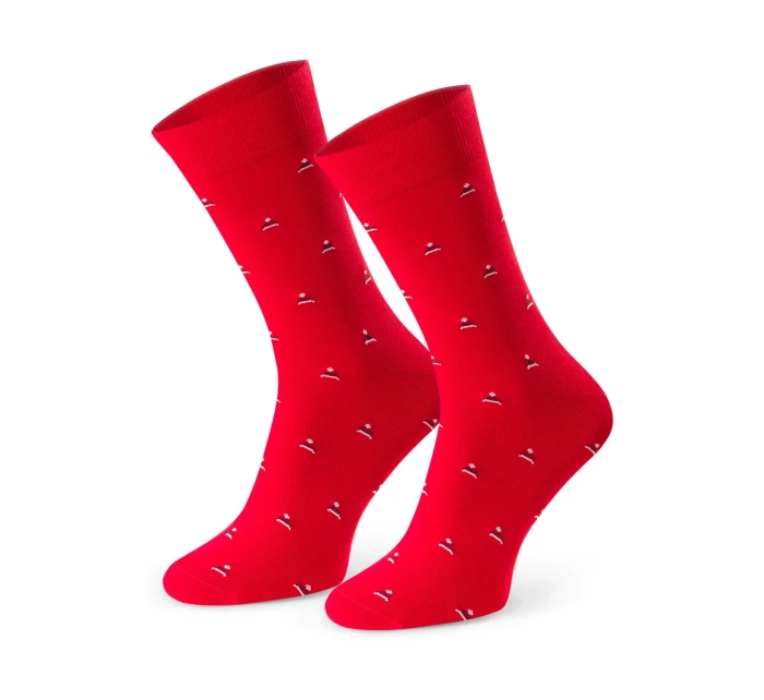 Steven 056 vzorovaný oblek barva:červená - Santa čepice Steven 056 vzorovaný oblek barva:červená - Santa čepice