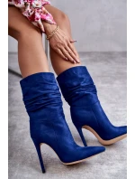 Dámské kozačky kozačky Modré model 21596851 - Boto