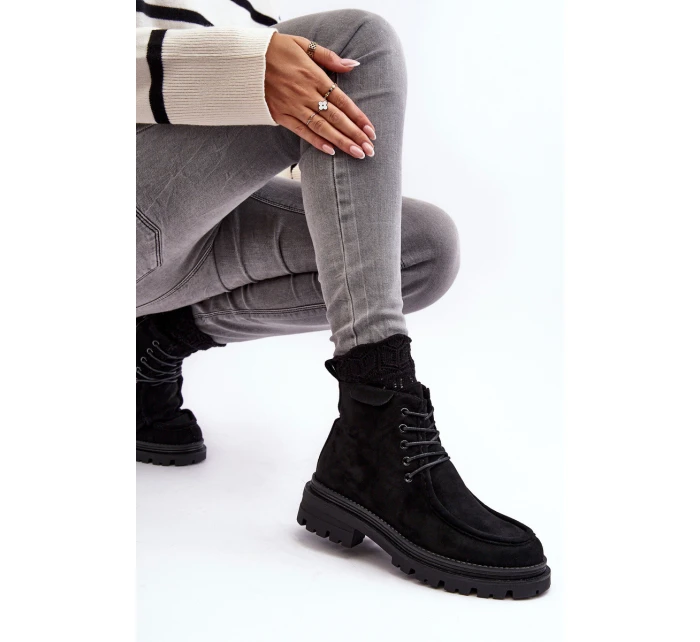Dámské Boty na Zip Černé model 21636194 - Boto