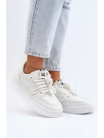 Dámské tenisky z ekokože bílé model 21648820 - Boto