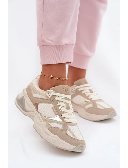 Dámské tenisky na platformě Béžové model 22074783 - GAP Dámské tenisky na platformě Béžové model 22074783 - GAP