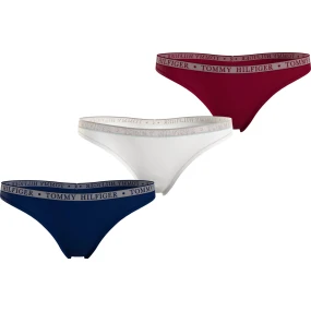 Dámská tanga 3P UW0UW04890 0U4 - Tommy Hilfiger Dámská tanga 3P UW0UW04890 0U4 - Tommy Hilfiger