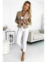 Dámská bundička 481-1 světle hnědá - Numoco basic