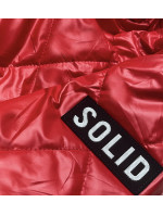 Červená prošívaná bunda s kapucí model 17780458 - S'WEST