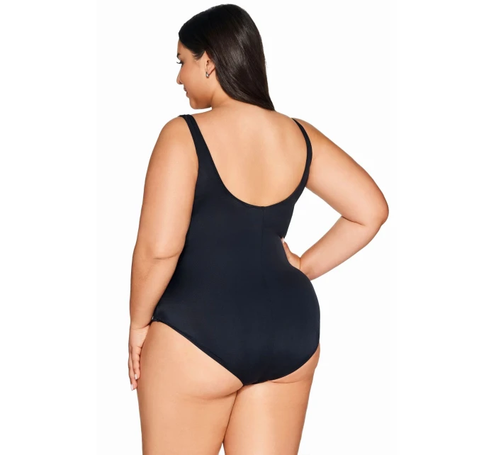 Dámské jednodílné plavky 61 black plus - AVA