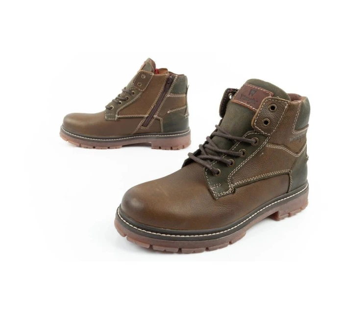 Mid pánské boty boots smart leather green brown model 21420822 - Wrangler Mid pánské boty boots smart leather green brown model 21420822 - Wrangler