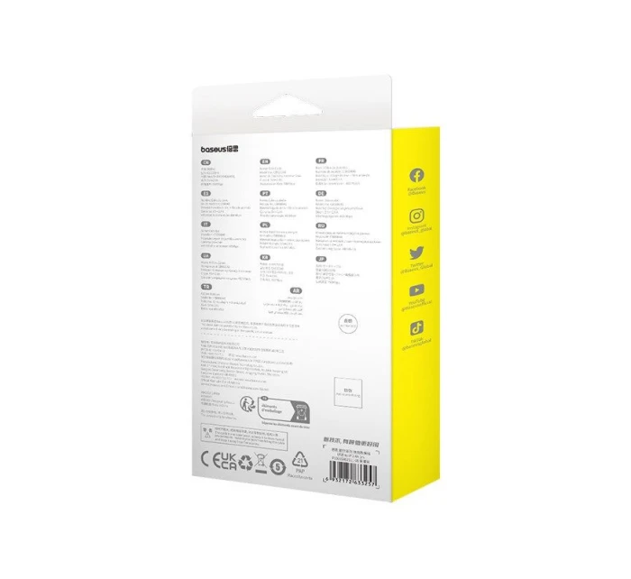 Baseus Nezlomitelný kabel USB-IP 2,4A 1m (černý)