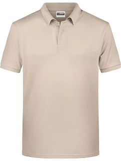 Daiber 8010 Pánské piqué polo z bio bavlny 02.8010 stone