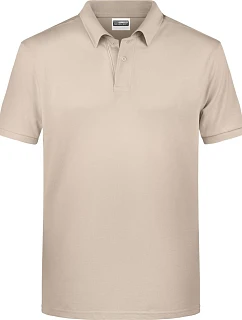 Daiber 8010 Pánské piqué polo z bio bavlny 02.8010 stone