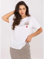 T shirt model 21253045 biały - FPrice