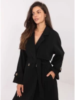 Płaszcz IT PL model 21302531 czarny - FPrice Płaszcz IT PL model 21302531 czarny - FPrice