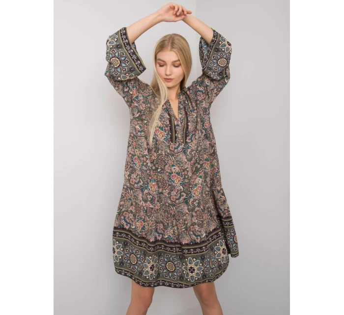 TW SK BI model 20595532 khaki šaty - FPrice TW SK BI model 20595532 khaki šaty - FPrice