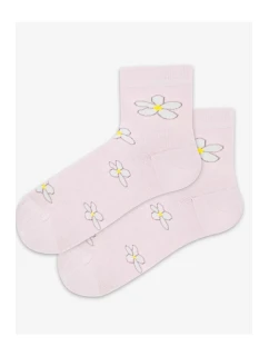 TENKÉ PONOŽKY BARVA 6-11 LET DÍVKY RŮŽOVÁ 30-32