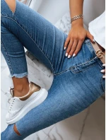 Dámské kalhoty LOOKING GOOD modré FashionStreet UY1388 Dámské kalhoty LOOKING GOOD modré FashionStreet UY1388