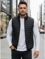Pánská prošívaná vesta černá model 21991586 - Dstreet