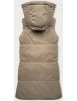 Béžová oboustranná dámská vesta typu model 20709108 - J.STYLE Béžová oboustranná dámská vesta typu model 20709108 - J.STYLE