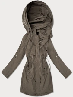 Klasyczna kurtka damska na podszewce Goodlookin brązowa (B2006-48)